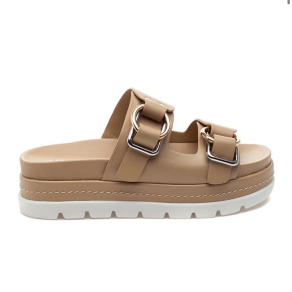 NWT J/SLIDES BAHA Sand Leather Sandal - Picture 2 of 15